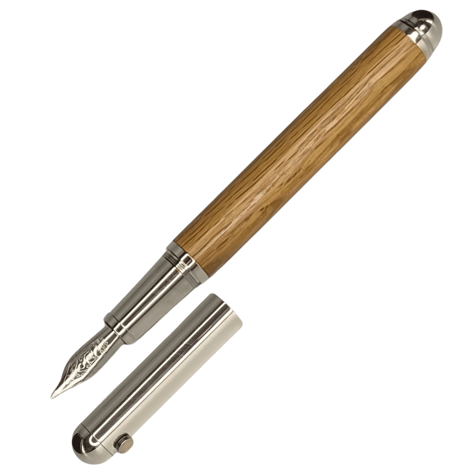 CONTRACT Oak antik Weißbronze Füllfederhalter | e+m Holzprodukte