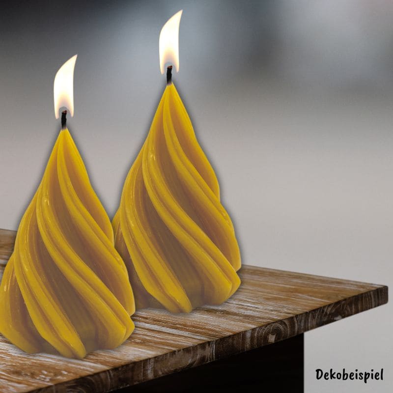 "gedrehte Tanne"  Bienenwachskerze Hoffmann´s Imkerei