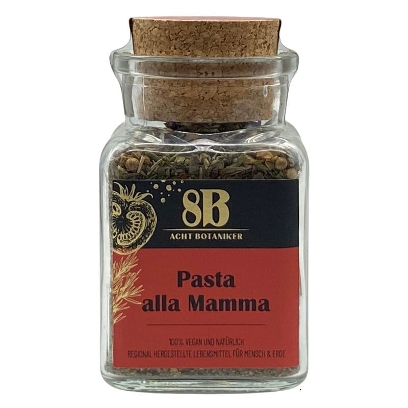 Acht Botaniker Gewürzmischung Pasta alla Mama im Glas