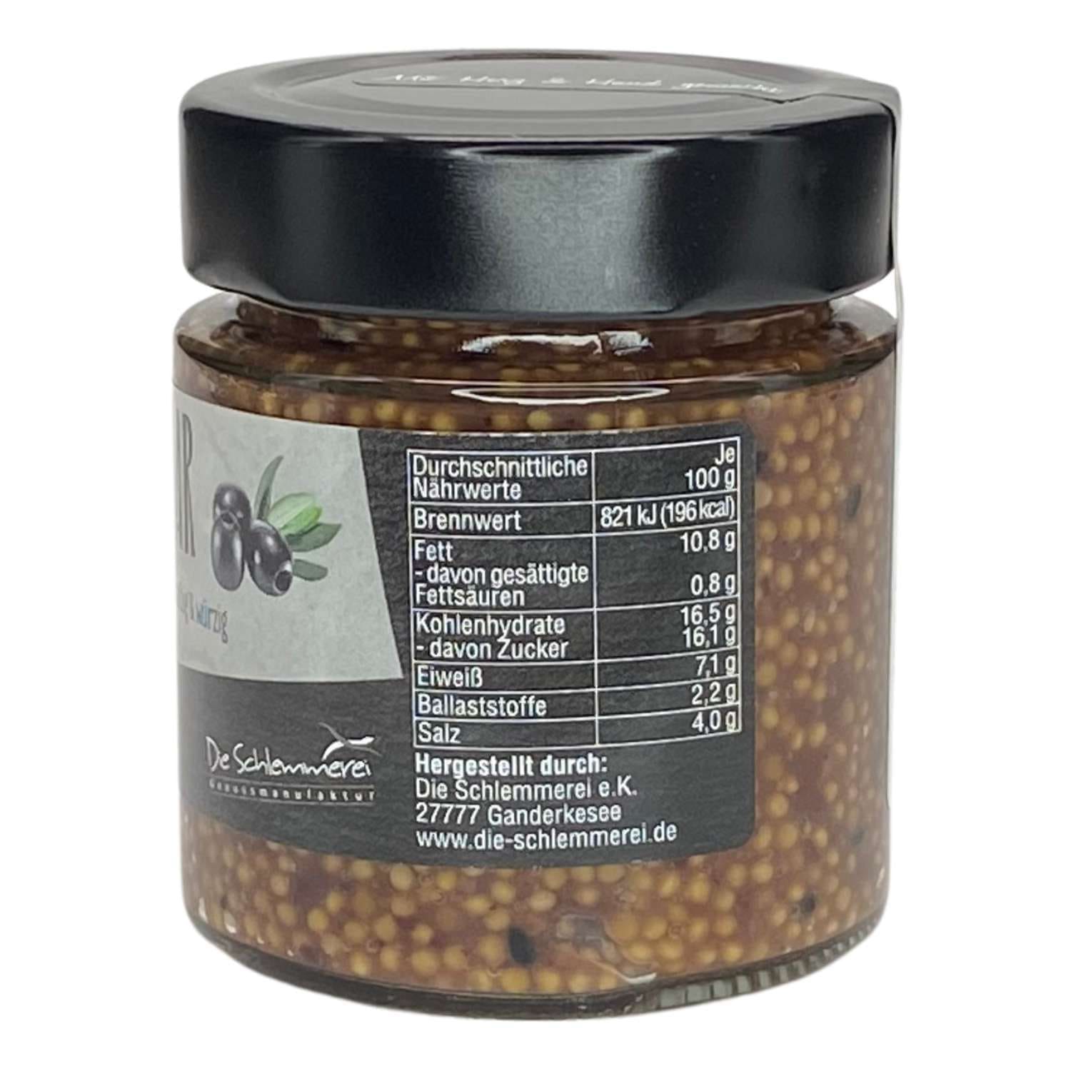 Senfkaviar - Schwarze Olive, 135ml