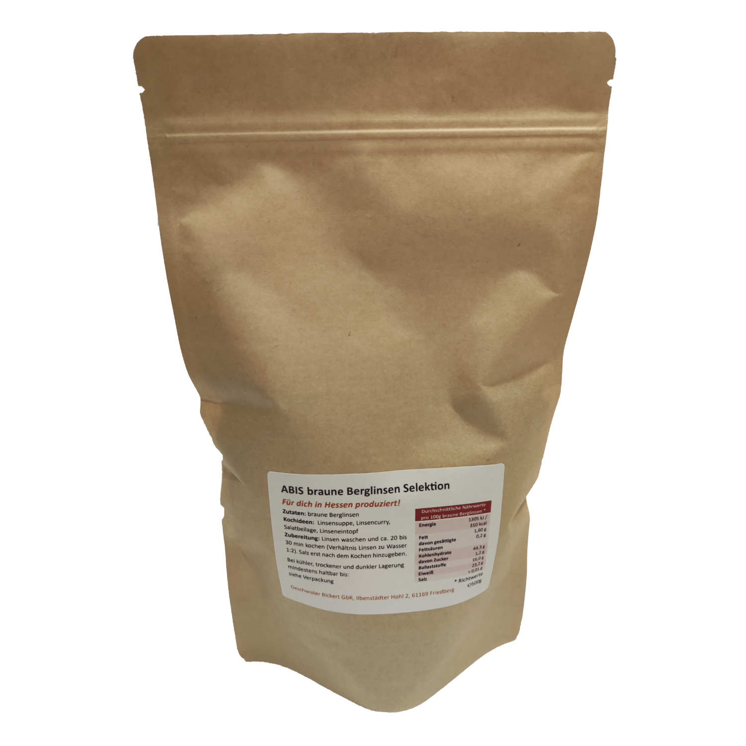 braune Berglinsen 500g
