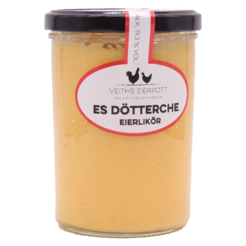Eierlikör "Es Dötterche" im Weckglas 19,3% Vol Alk 0,4L