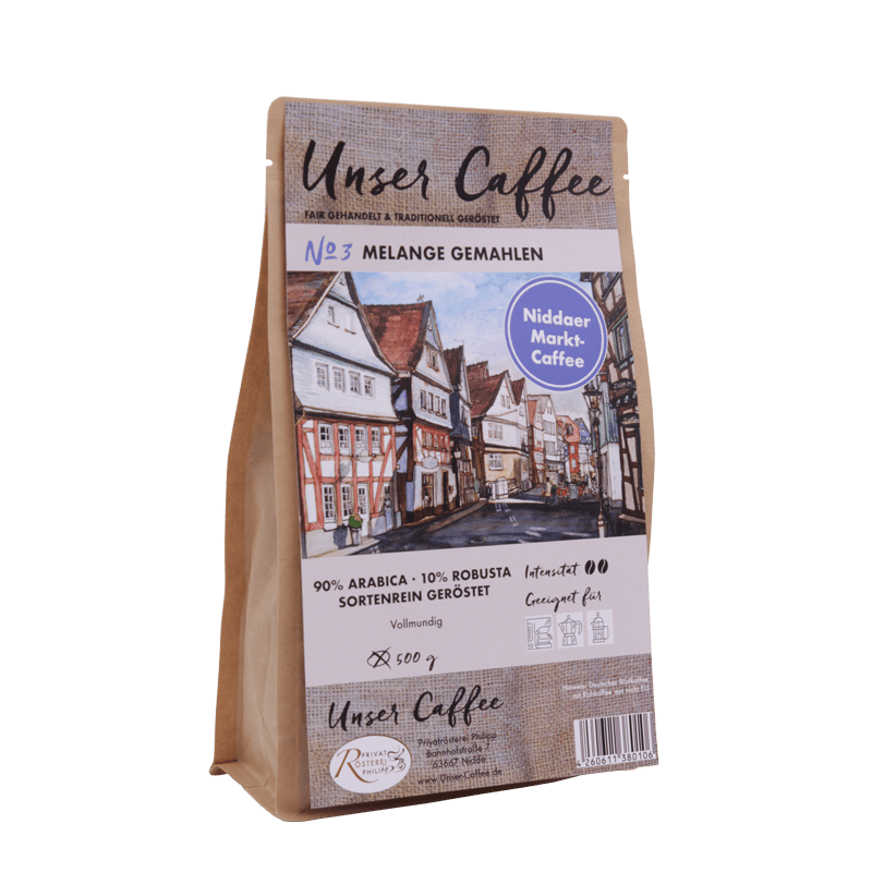 Unser Caffee  Melange No.3 gemahlen, 500g
