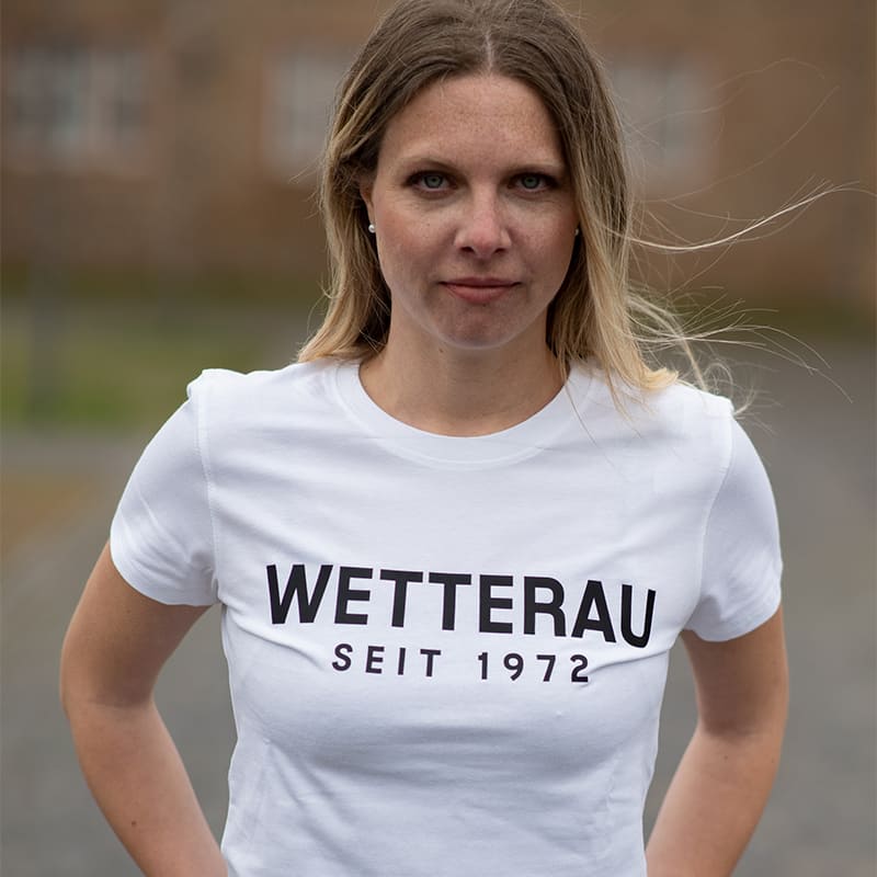 T-shirt Wetterau  -seit 1972  -weiß-