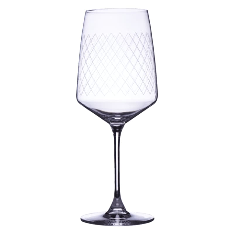 geripptes Rippstiel Weinglas für Apfelwein