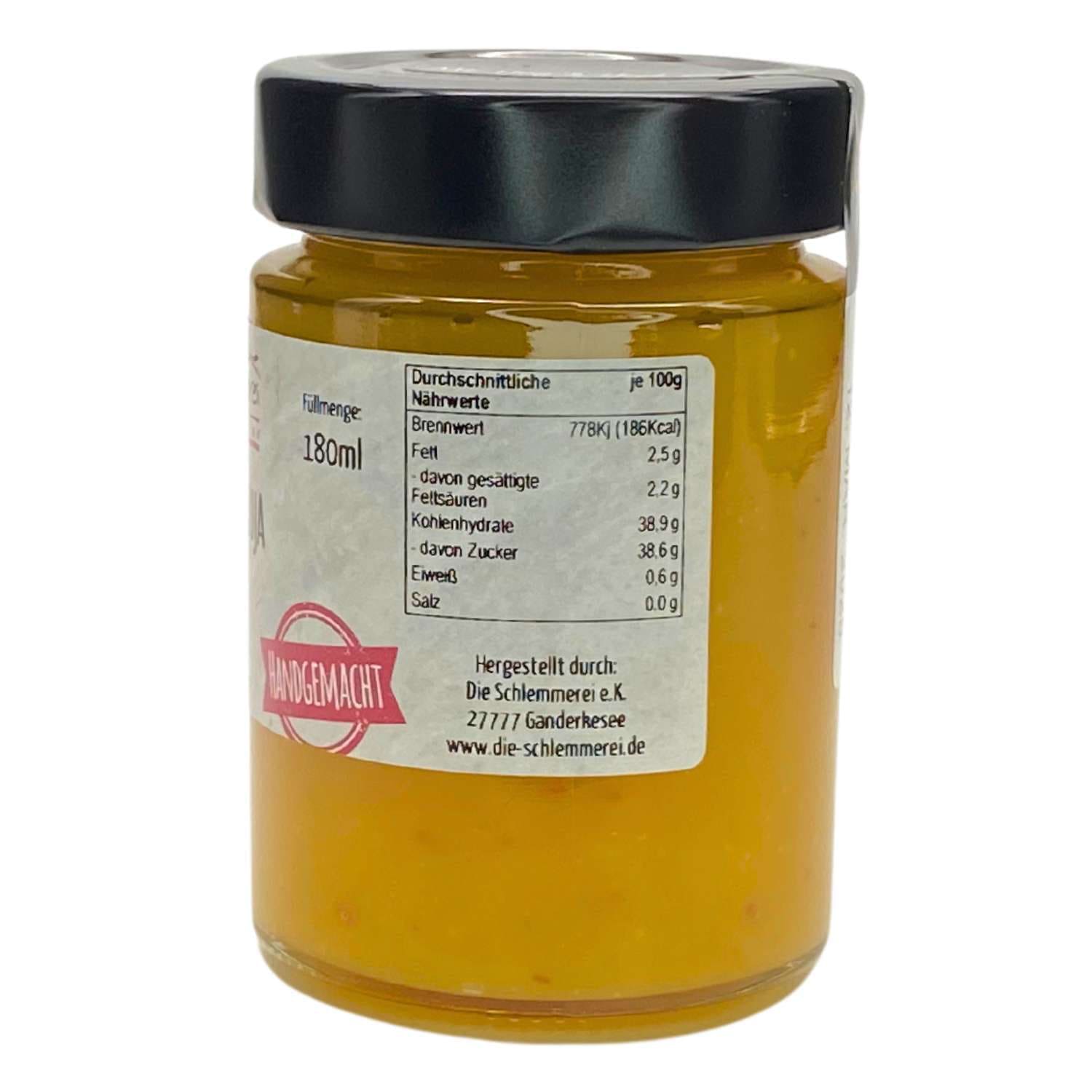 Mango-Maracuja mit Kokosmilch  Fruchtaufstrich