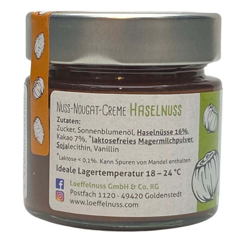 LoeffelNUSS Haselnuss Nuss-Nougat Creme im Glas