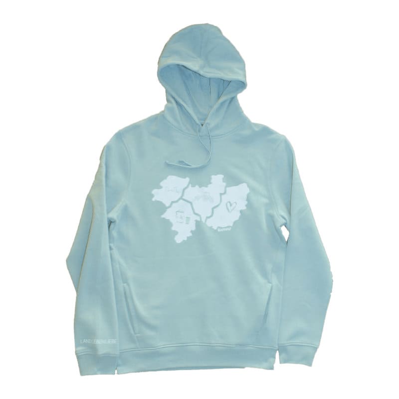 Hoodie Wetterau Karte  -mint-