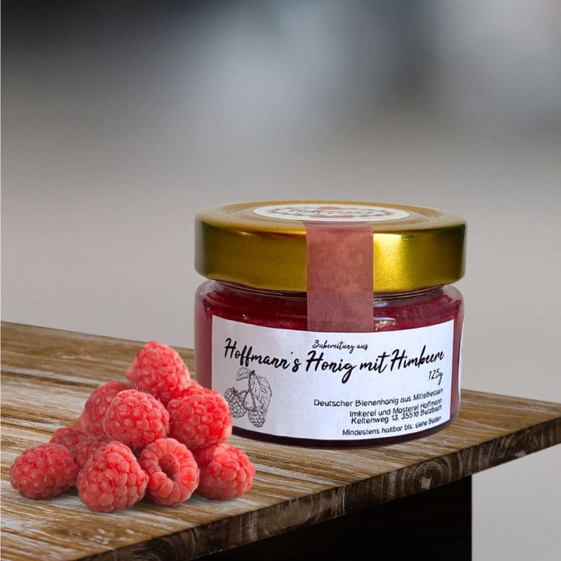 Honig mit Himbeere 125g