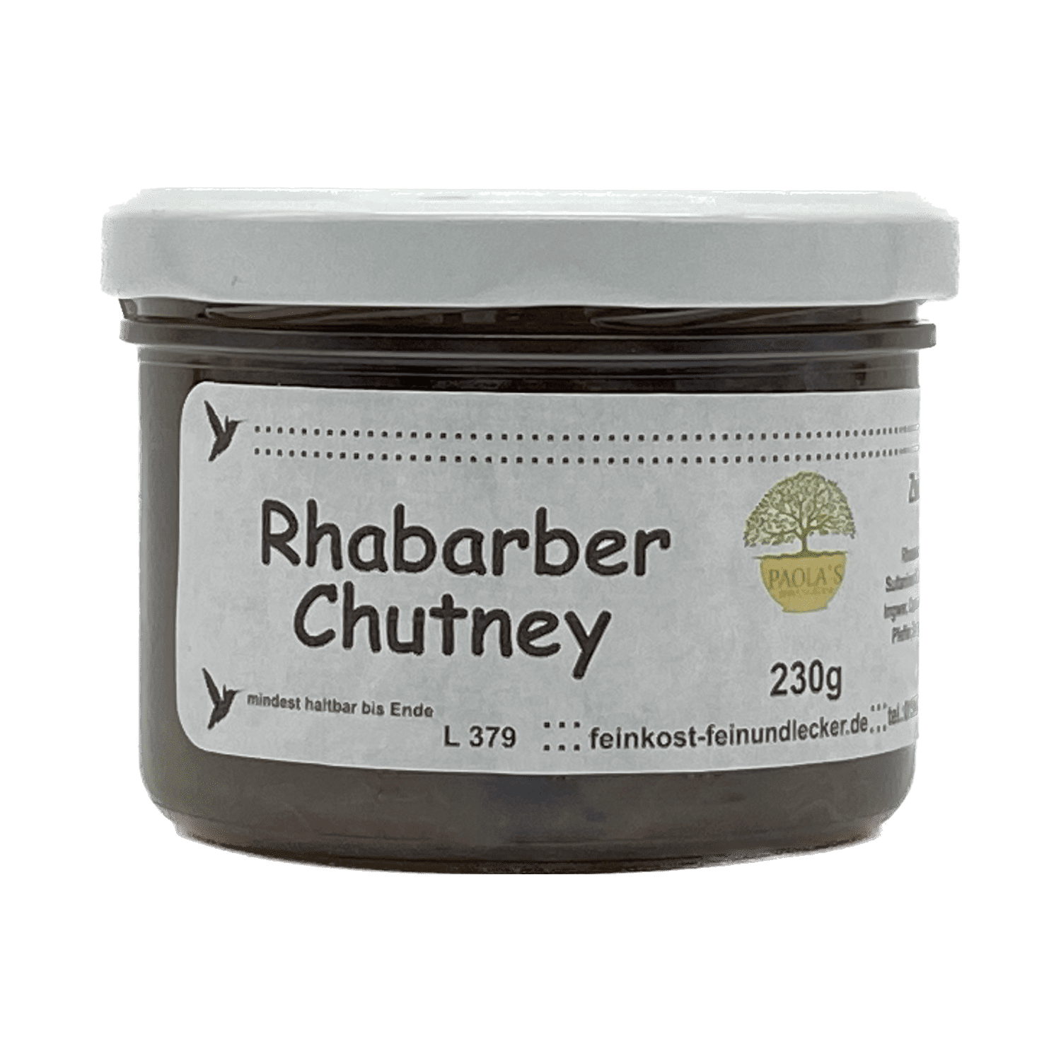 Rhabarber Chutney Paola´s Fein & Lecker 230g