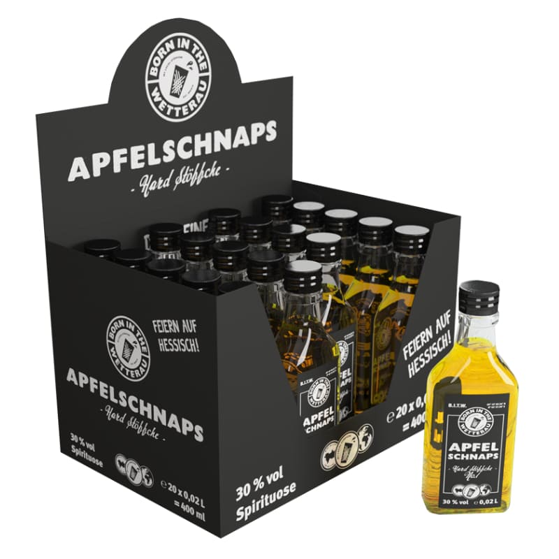 Kleiner Apfelschnaps 30% Vol Alk 0,02L