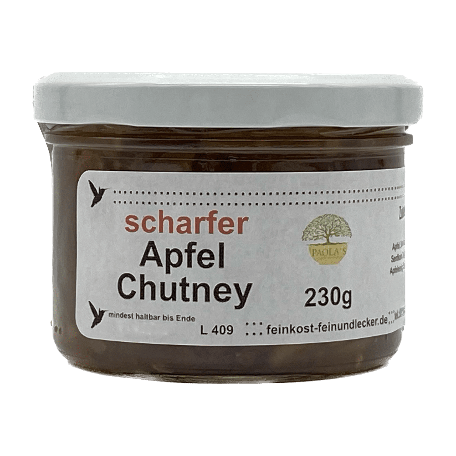 Scharfer Apfel Chutney Paola´s Fein & Lecker 230g