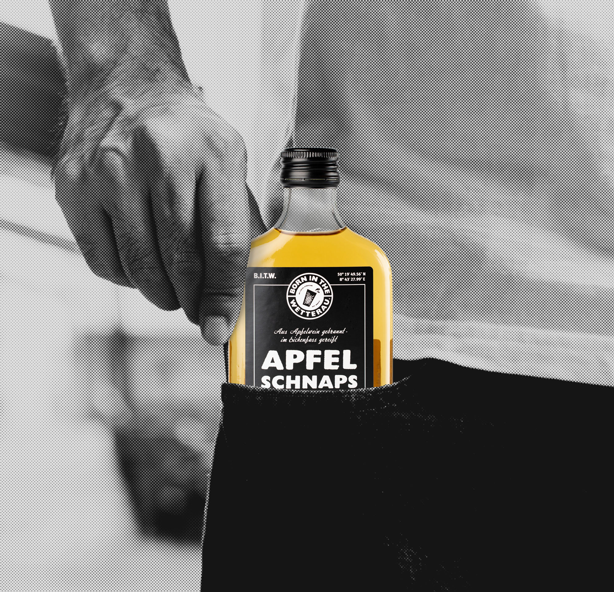 Apfelschnaps 30% Vol Alk 200 ml Flachmann