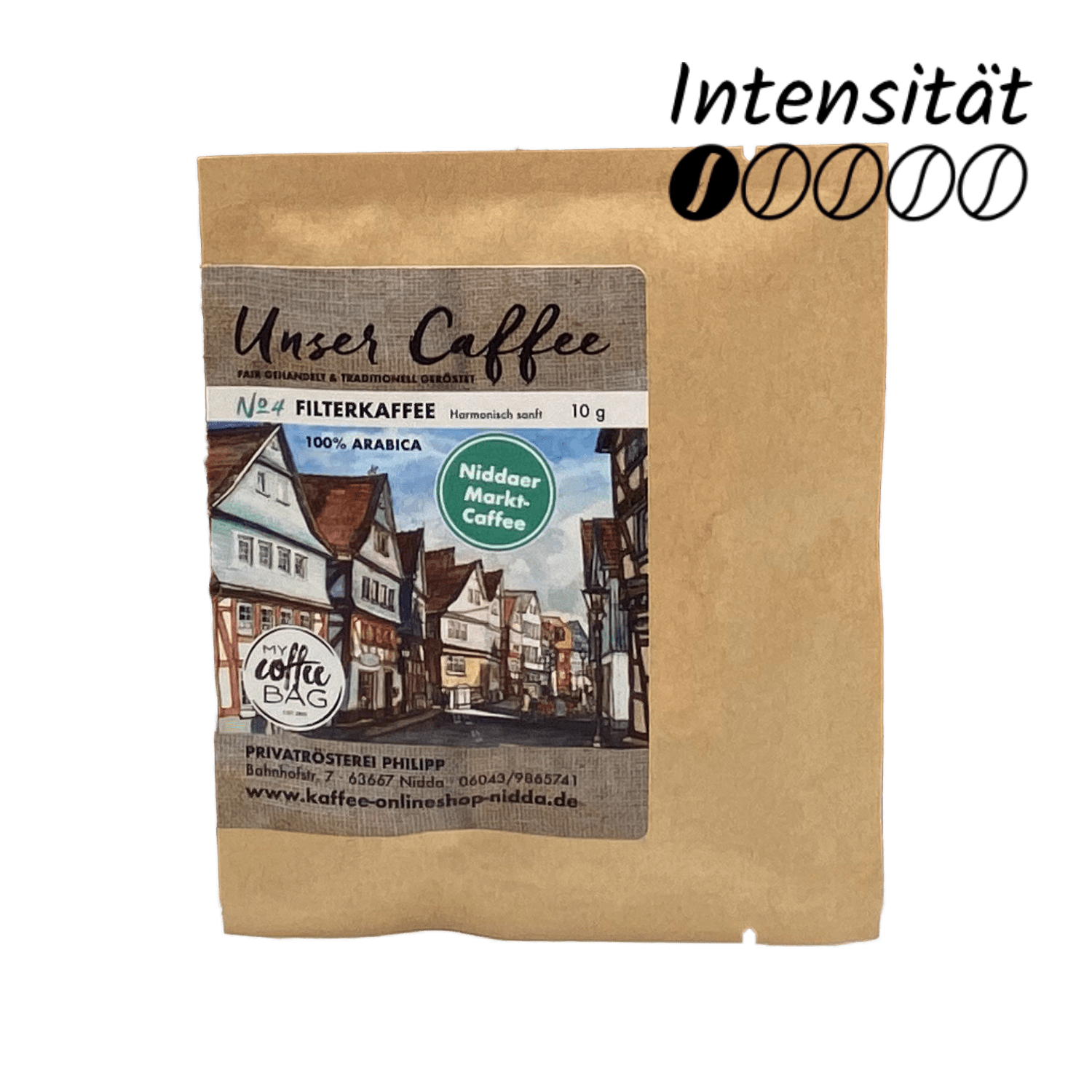 Unser Caffee Coffeebag Filterkaffee No.4, 10g