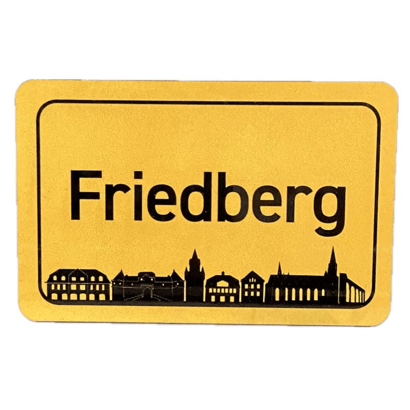 Friedberg ECO Magnet rechteckig Ortsschild