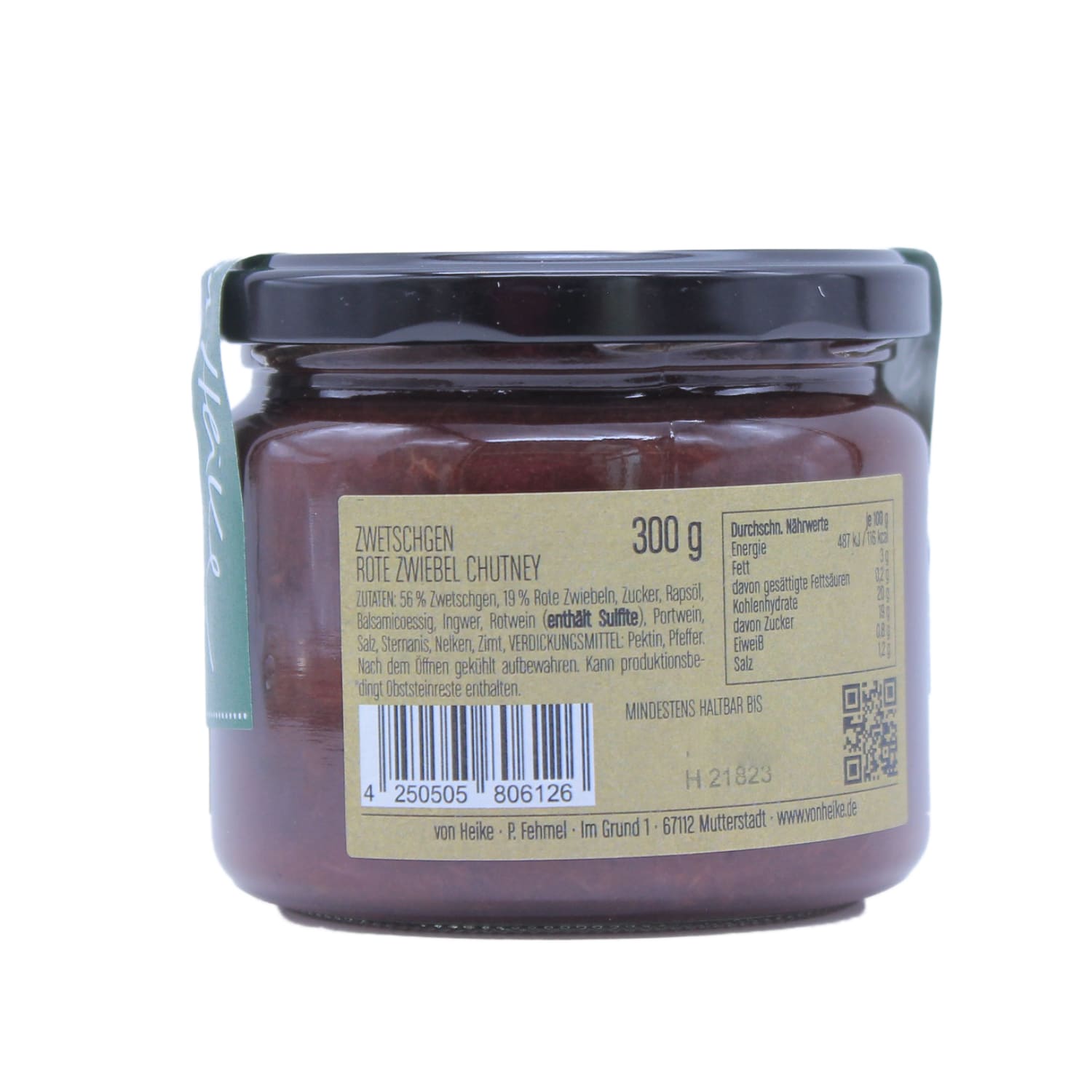 Zwetschgen- rote Zwiebeln Chutney 0,300 kg