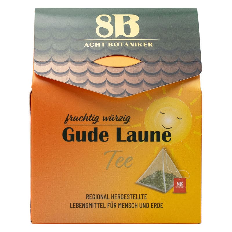 "Gute Laune" Kräutertee in Pyramidenbeuteln  40g Acht Botaniker