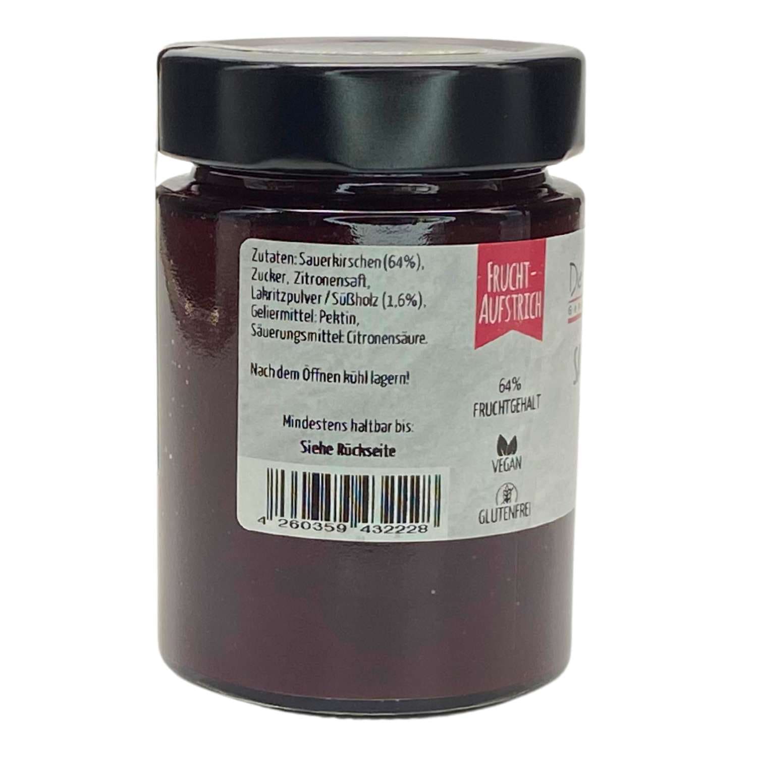 Sauerkirsche mit Lakritz Fruchtaufstrich