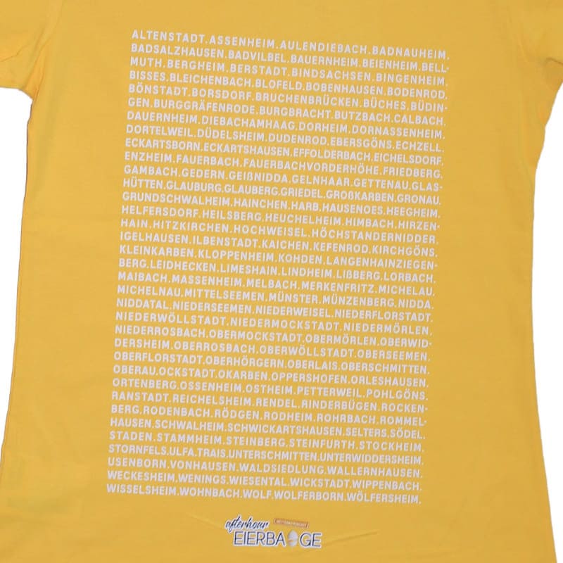 T-shirt Wetterau seit 1972  -gelb-