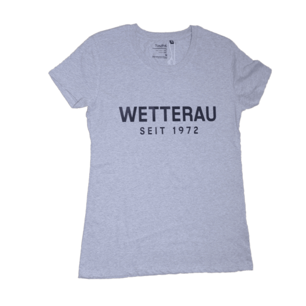 T-shirt in grau mit Frontaufdruck Wetterau seit 1972 - Afterhour Eierbagge