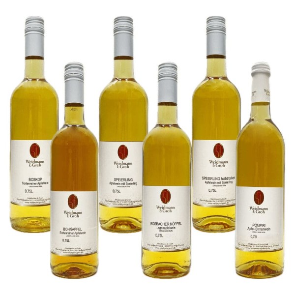 Apfelwein Probierkiste von Weidmann und Groh