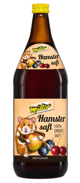 Hamstersaft 1 Liter Glasflasche