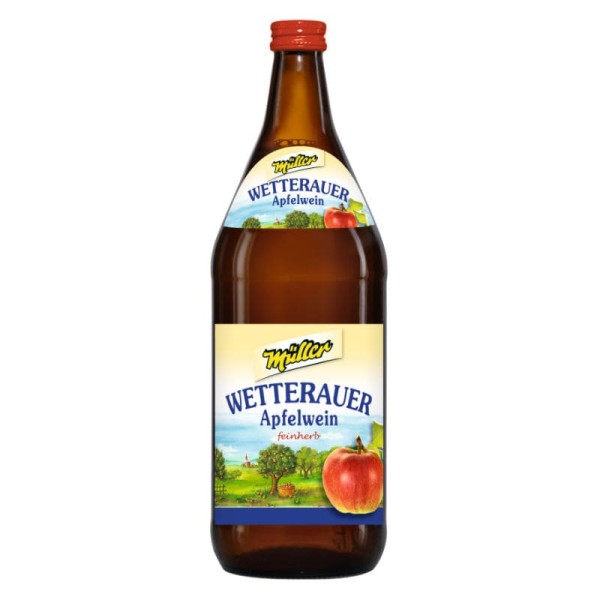 Apfelwein aus Wetterauer Äpfeln in der Glasflasche
