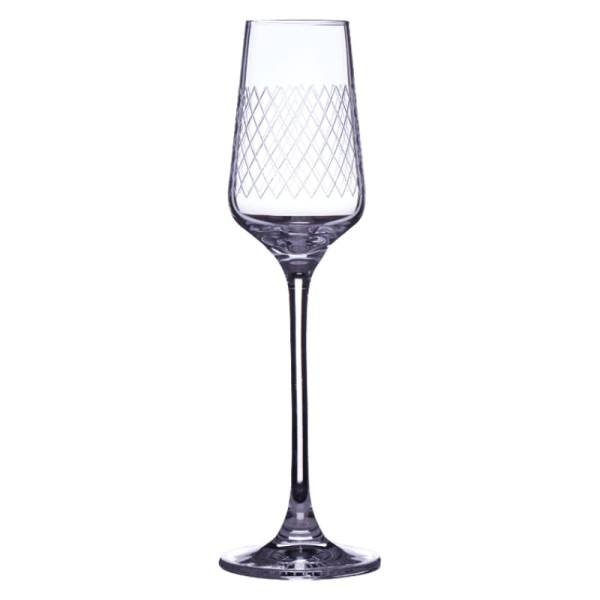 Rippstiel geripptes Cordial- Likoerglas bei WasRegionales