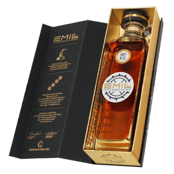 Whisky Likör EMILL Engelswerk von der Brennerei Scheibel mit Geschenkverpackung