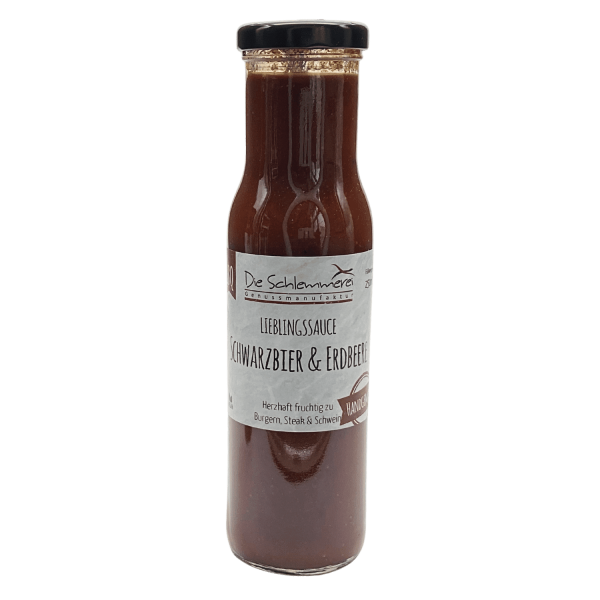 Die Schlemmerei Lieblingssauce Schwarzbier Erdbeeren bei WasRegionales