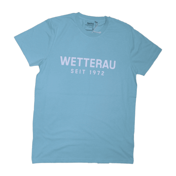 mintfarbenes T-shirt "Wetterau seit 1972" von Afterhpur Eierbagge