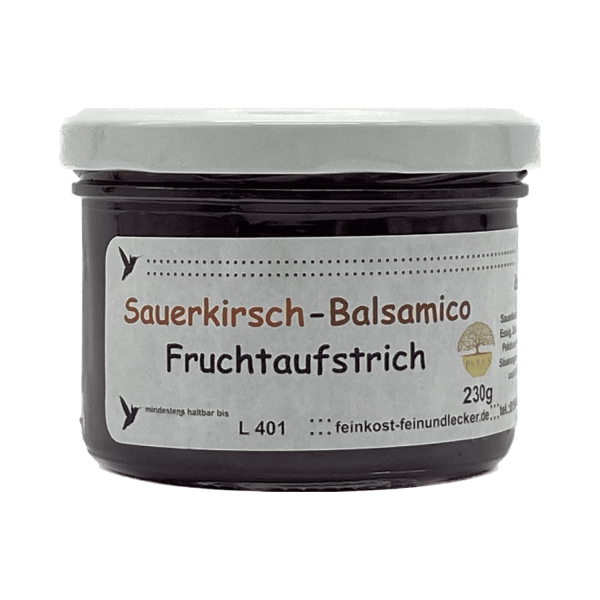 Sauerkirsch-Balsamico Fruchtaufstrich von Paolas Feinkost